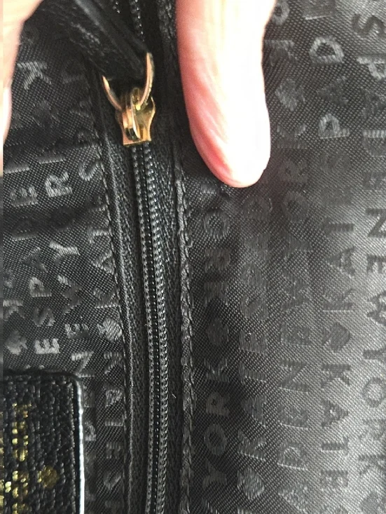 kate spade Black Leather Satchel with Gold Hardware and Tassel - Picture 7 of 10